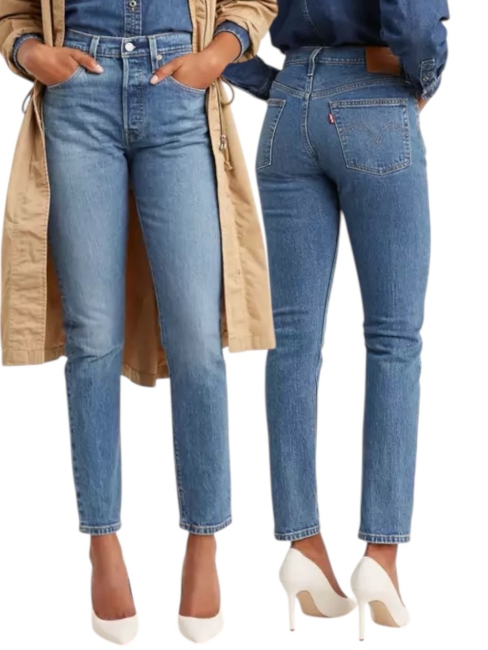 Levi’s 501 Skinny High Rise Jeans Jive Ship Wash W23